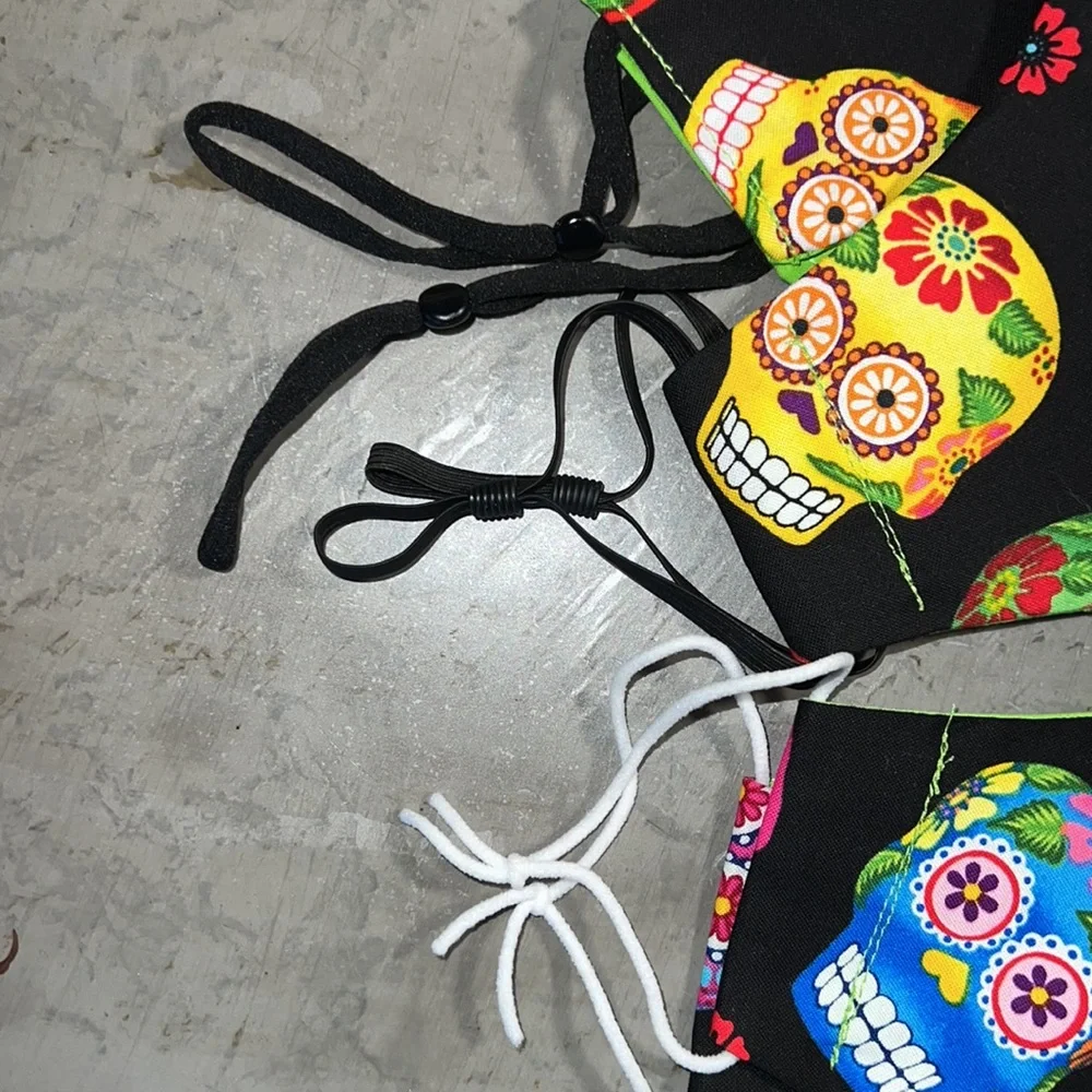New 3 pack Dia de Los Muertos Face Masks